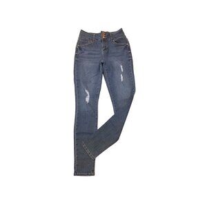 Size 7 YMI Junior Women's Distressed Jeans Strech Skinny Denim